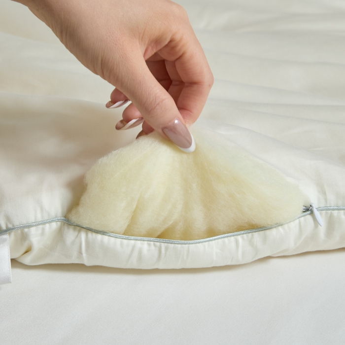 91家纺网 家纺一手货源 找家纺 纪梵茜 2025新款李官奇正品认证55%大豆被长绒棉大豆被子被芯全棉冬被 白色