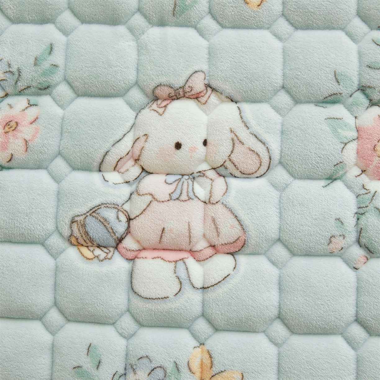 91家纺网 家纺一手货源 找家纺 雯豆家纺 2025新款牛奶绒床垫床护垫学生床褥子宿舍印花床褥铺底 牛奶绒床褥-多彩生活