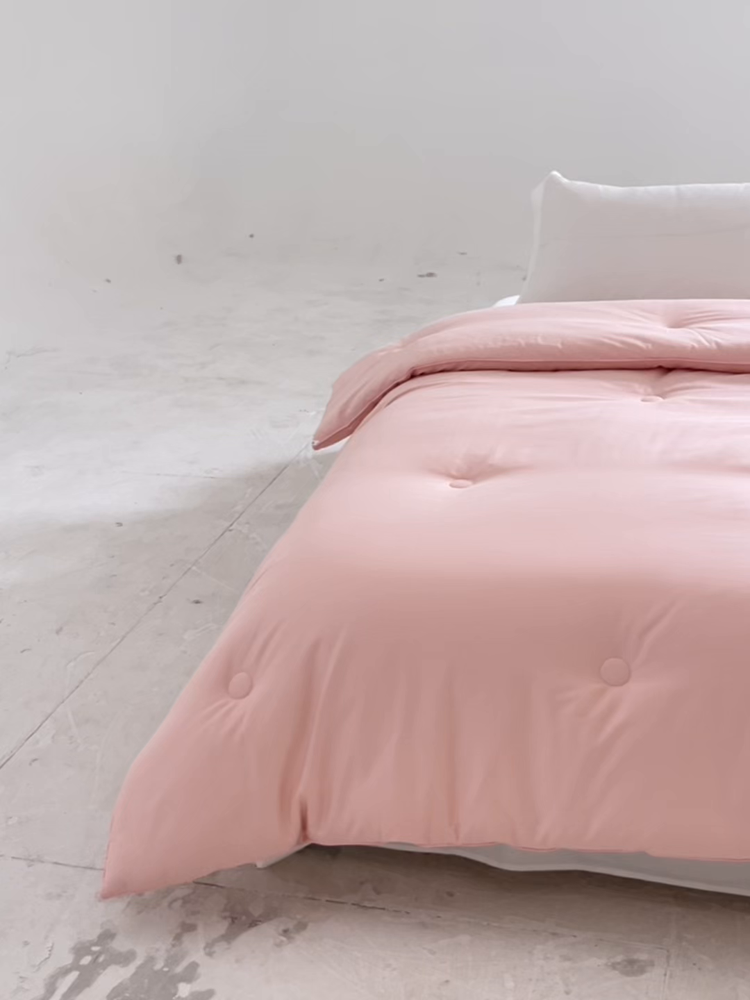 91家纺网 家纺一手货源 找家纺 纪梵茜 2025新款李官奇正品认证55%大豆被长绒棉大豆被子被芯全棉冬被 粉玉