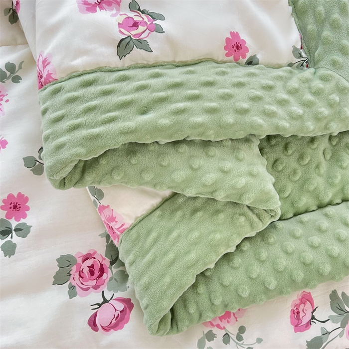 91家纺网 家纺一手货源 找家纺 柏薇 2025新款A类全棉纯棉豆豆绒被 被子被芯 如沐春风