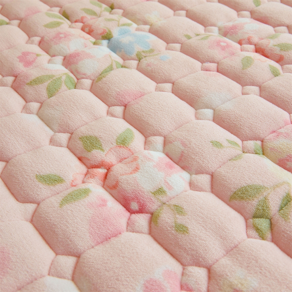 91家纺网 家纺一手货源 找家纺 雯豆家纺 2025新款牛奶绒床垫床护垫学生床褥子宿舍印花床褥铺底 牛奶绒床褥-莱茵