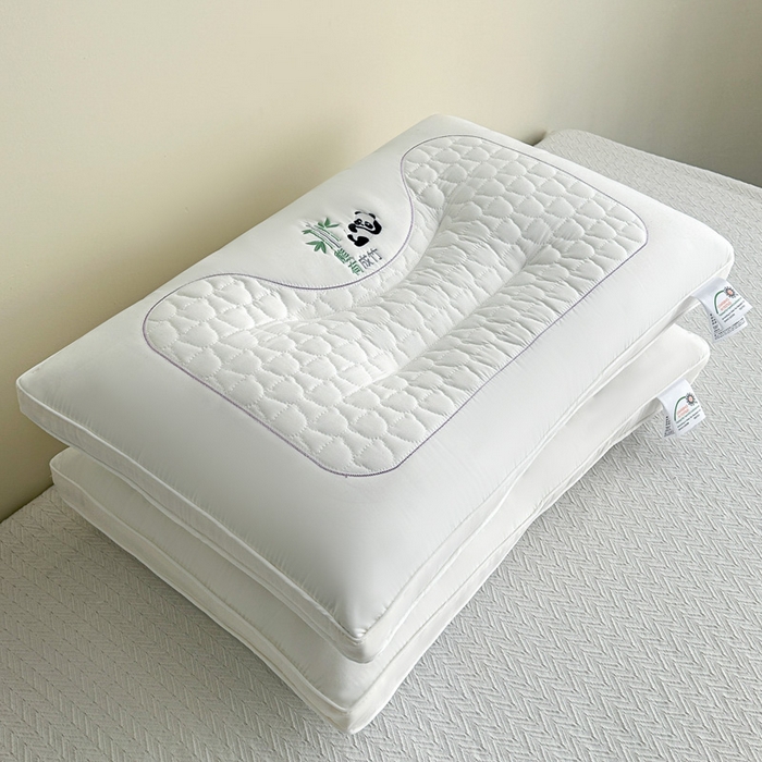 91家纺网 家纺一手货源 找家纺 永乐枕芯 2025新款熊有成竹枕头枕芯 白色