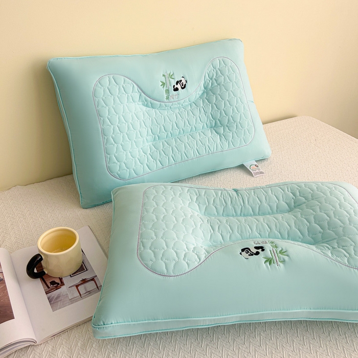 永乐枕芯 2025新款熊有成竹枕头枕芯 绿色