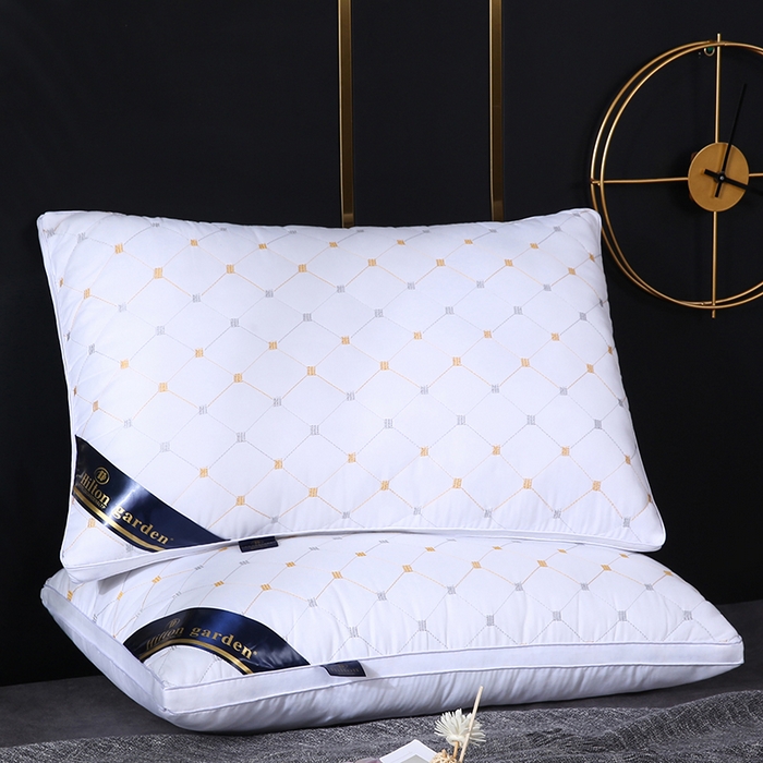 91家纺网 家纺一手货源 找家纺 永乐枕芯 2025新款枕芯五星级酒店跑量款希尔顿枕头枕芯 满天星 白色