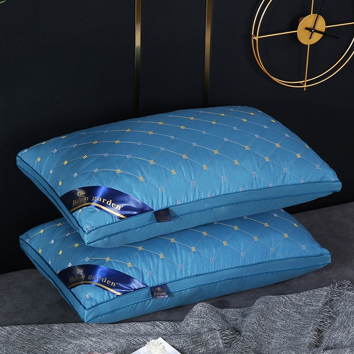 91家纺网 家纺一手货源 找家纺 永乐枕芯 2025新款枕芯五星级酒店跑量款希尔顿枕头枕芯 满天星 深蓝