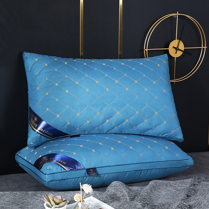 91家纺网 家纺一手货源 找家纺 永乐枕芯 2025新款枕芯五星级酒店跑量款希尔顿枕头枕芯 满天星 深蓝