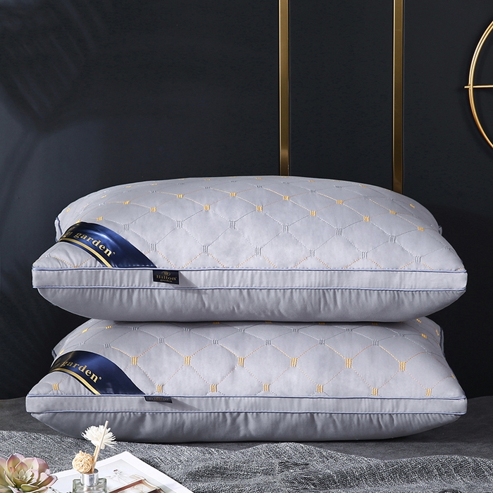 91家纺网 家纺一手货源 找家纺 永乐枕芯 2025新款枕芯五星级酒店跑量款希尔顿枕头枕芯 满天星 灰色