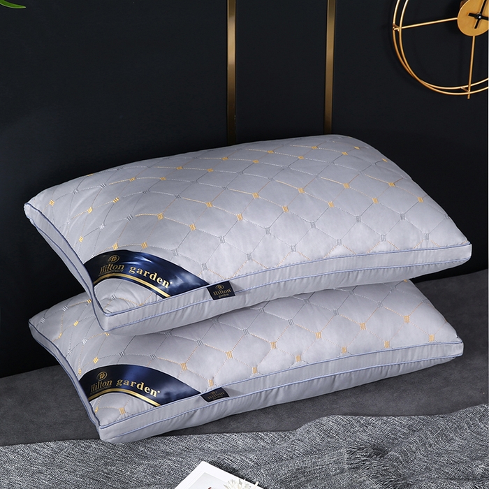 91家纺网 家纺一手货源 找家纺 永乐枕芯 2025新款枕芯五星级酒店跑量款希尔顿枕头枕芯 满天星 灰色