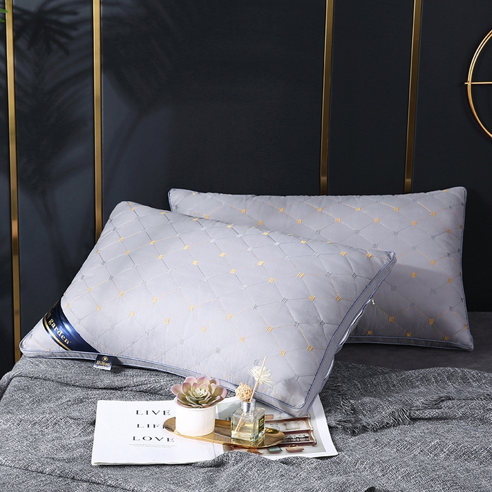 91家纺网 家纺一手货源 找家纺 永乐枕芯 2025新款枕芯五星级酒店跑量款希尔顿枕头枕芯 满天星 灰色