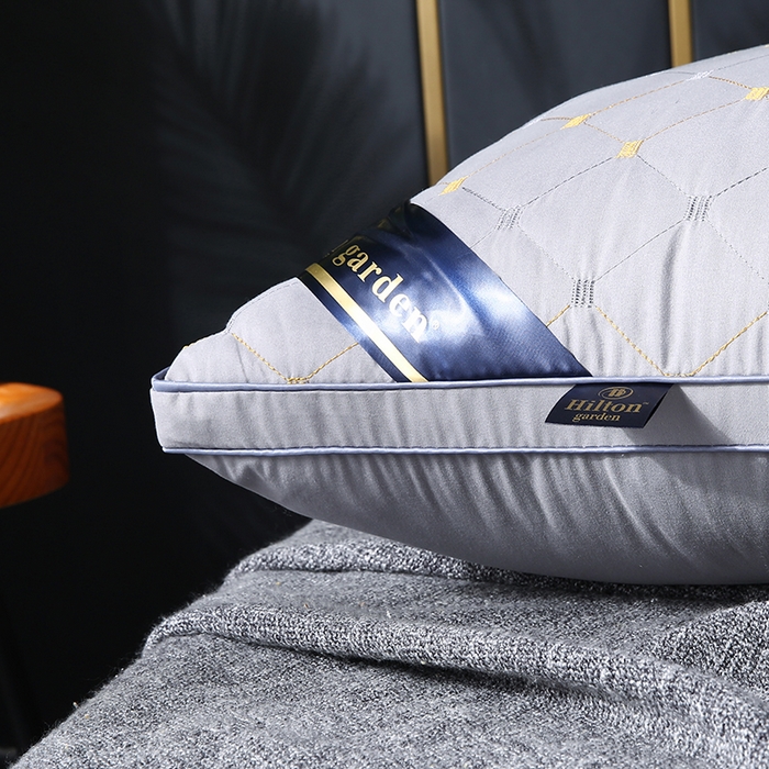 91家纺网 家纺一手货源 找家纺 永乐枕芯 2025新款枕芯五星级酒店跑量款希尔顿枕头枕芯 满天星 灰色