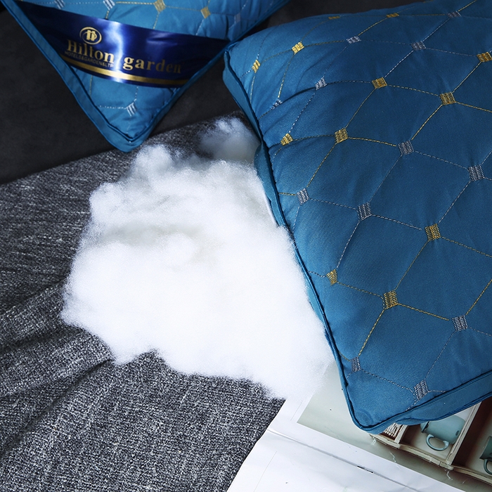 91家纺网 家纺一手货源 找家纺 永乐枕芯 2025新款枕芯五星级酒店跑量款希尔顿枕头枕芯 满天星 深蓝