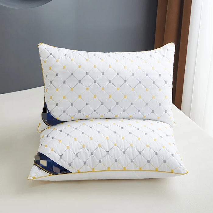 91家纺网 家纺一手货源 找家纺 永乐枕芯 2025新款满天星单边枕头枕芯 白色