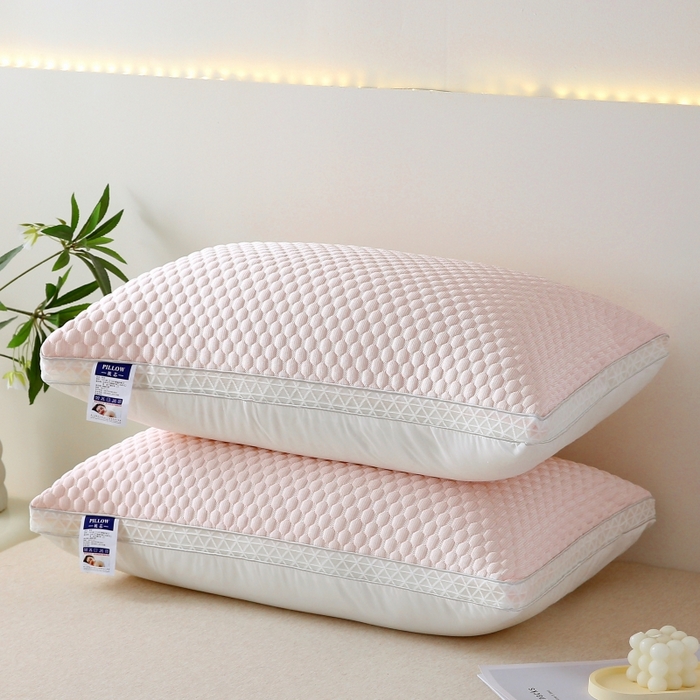 91家纺网 家纺一手货源 找家纺 （总）永乐枕芯 2025新款冰丝凉感按摩纯色凉豆豆枕枕头枕芯