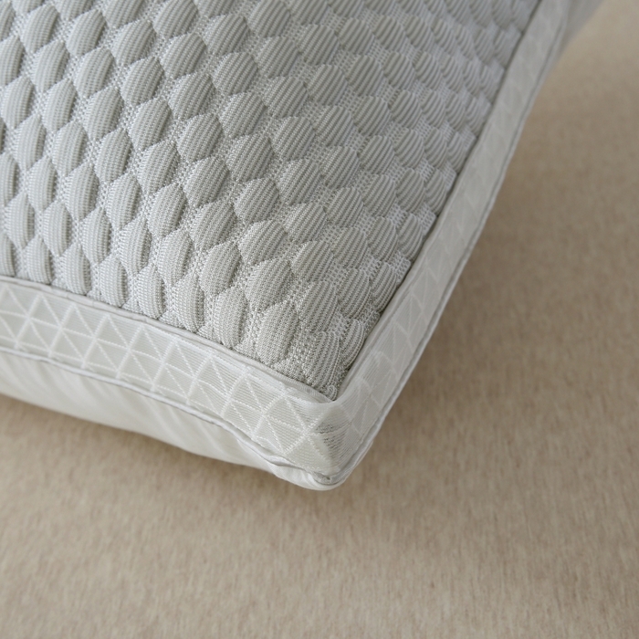 91家纺网 家纺一手货源 找家纺 永乐枕芯 2025新款冰丝凉感按摩纯色凉豆豆枕枕头枕芯 凉豆豆枕-浅灰色