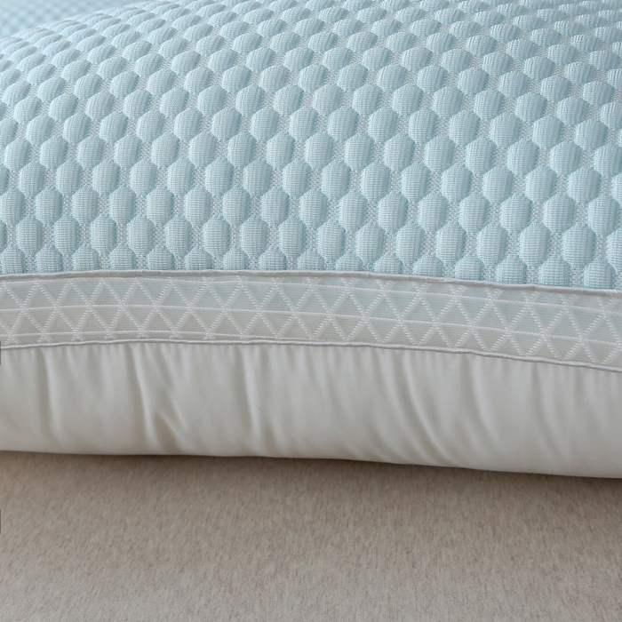 91家纺网 家纺一手货源 找家纺 永乐枕芯 2025新款冰丝凉感按摩纯色凉豆豆枕枕头枕芯 凉豆豆枕-浅绿色