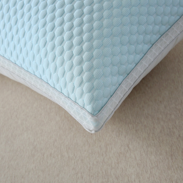 91家纺网 家纺一手货源 找家纺 永乐枕芯 2025新款冰丝凉感按摩纯色凉豆豆枕枕头枕芯 凉豆豆枕-浅绿色