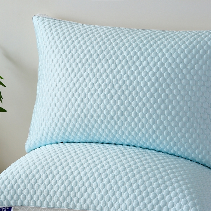 91家纺网 家纺一手货源 找家纺 永乐枕芯 2025新款冰丝凉感按摩纯色凉豆豆枕枕头枕芯 凉豆豆枕-浅绿色