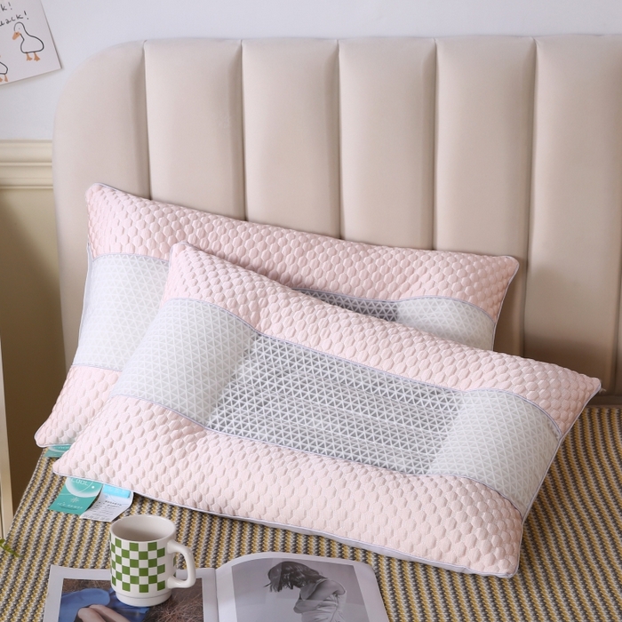 91家纺网 家纺一手货源 找家纺 （总）永乐枕芯 2025新款凉感豆豆低枕枕头冰豆豆羽丝枕芯