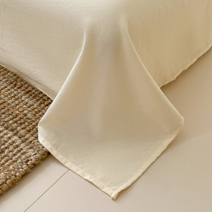 91家纺网 家纺一手货源 找家纺 希丞家居 2025新款学生季格子加厚亚麻皱皱纱四件套（提供买家秀） 慵懒黑格