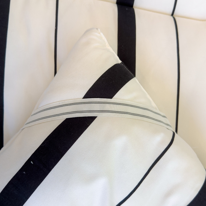 91家纺网 家纺一手货源 找家纺 默忆 2025新款学生新疆棉花床褥褥子 黑条纹