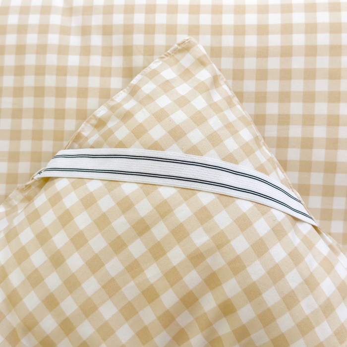 91家纺网 家纺一手货源 找家纺 默忆 2025新款学生新疆棉花床褥褥子 黄白格子