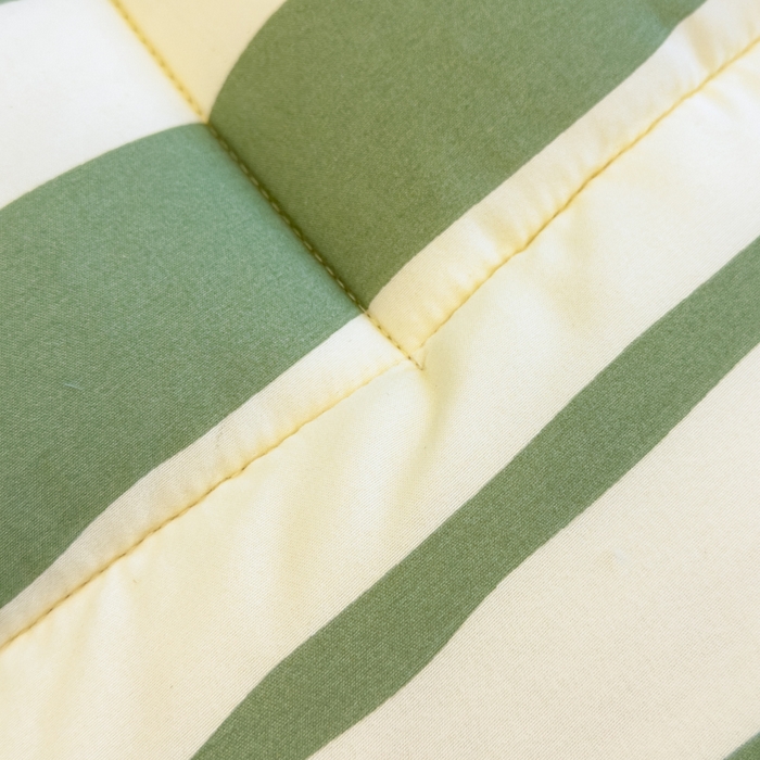 91家纺网 家纺一手货源 找家纺 默忆 2025新款学生新疆棉花床褥褥子 绿条纹