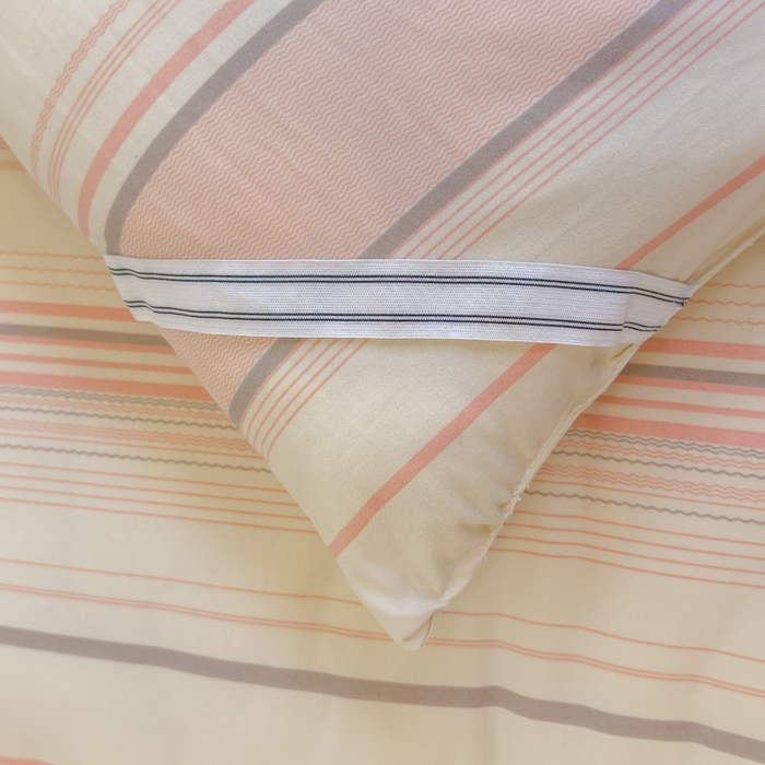 91家纺网 家纺一手货源 找家纺 默忆 2025新款学生新疆棉花床褥褥子 浅粉色条纹