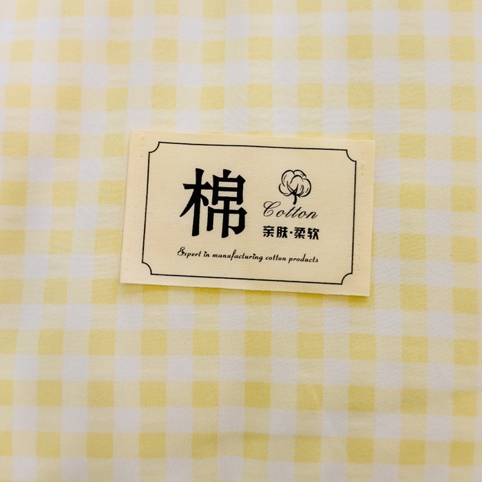 91家纺网 家纺一手货源 找家纺 默忆 2025新款学生新疆棉花床褥褥子 浅色黄格子