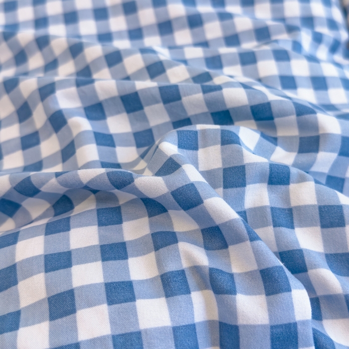 91家纺网 家纺一手货源 找家纺 默忆 2025新款学生新疆棉花床褥褥子 深蓝白小格