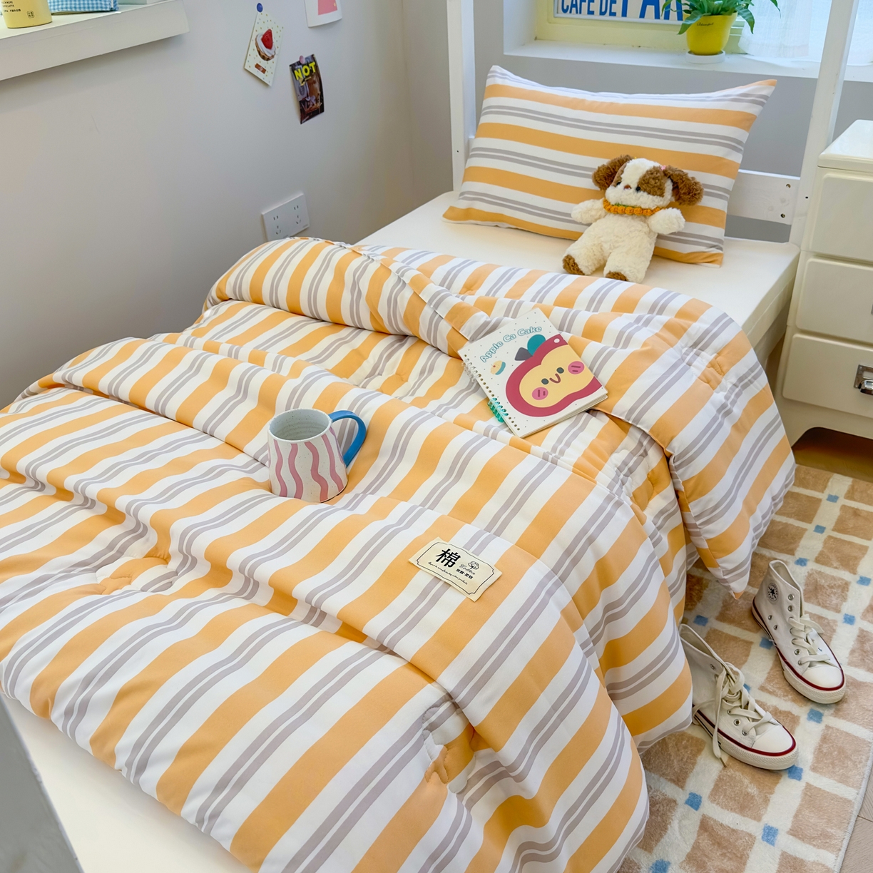 91家纺网 家纺一手货源 找家纺 （总）默忆 2025新款新疆棉学生棉花被 被子被芯