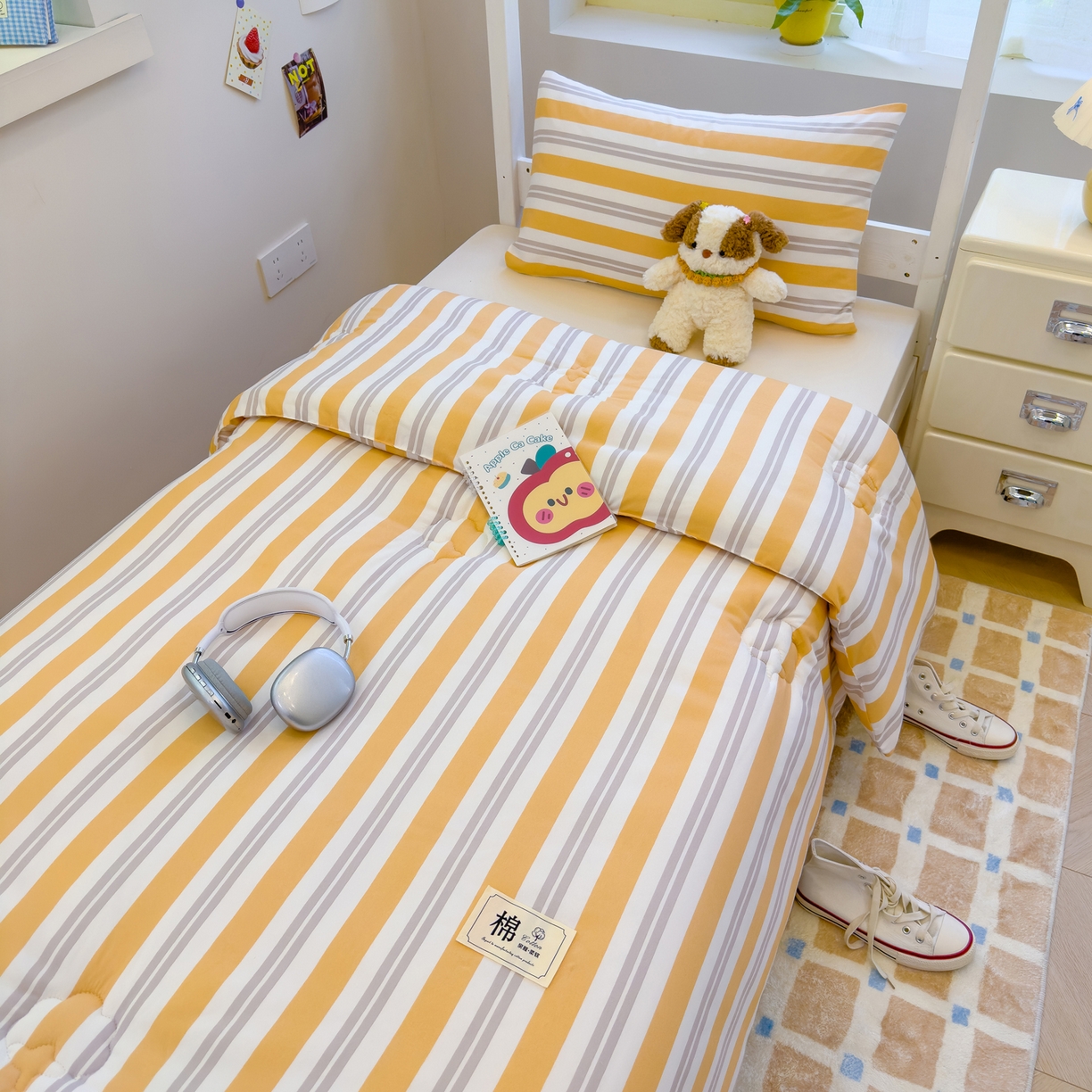 91家纺网 家纺一手货源 找家纺 （总）默忆 2025新款新疆棉学生棉花被 被子被芯