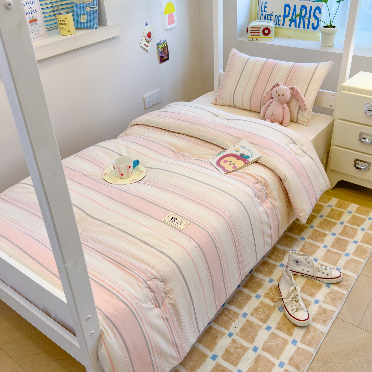 91家纺网 家纺一手货源 找家纺 （总）默忆 2025新款新疆棉学生棉花被 被子被芯