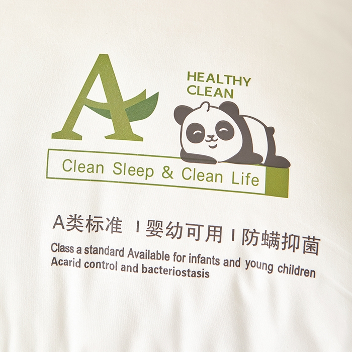 91家纺网 家纺一手货源 找家纺 （总）鼎晟纺 2025新款卡通全棉羽丝绒软萌熊猫烫画枕头学生纯棉枕芯护颈椎助家用枕头枕芯