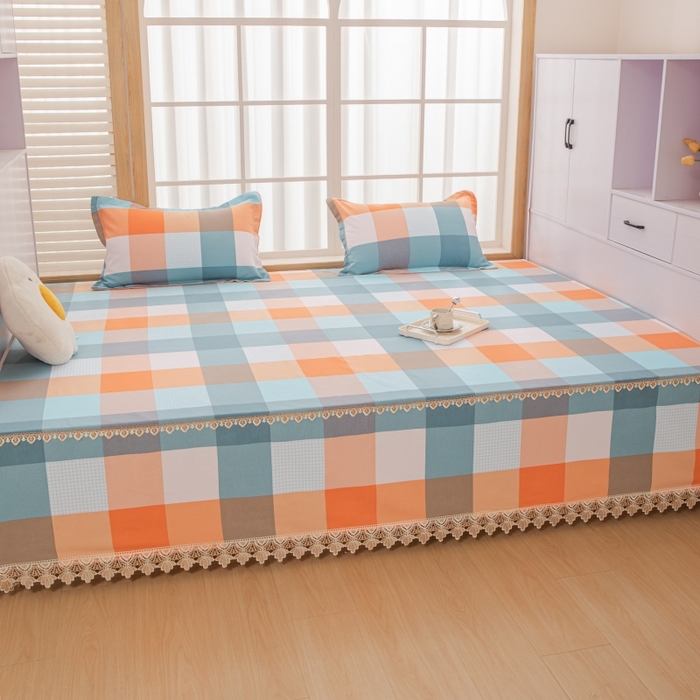 91家纺网 家纺一手货源 找家纺 手艺人家纺 2025新款单层老粗布炕盖LDK23-LDK27 LDK25