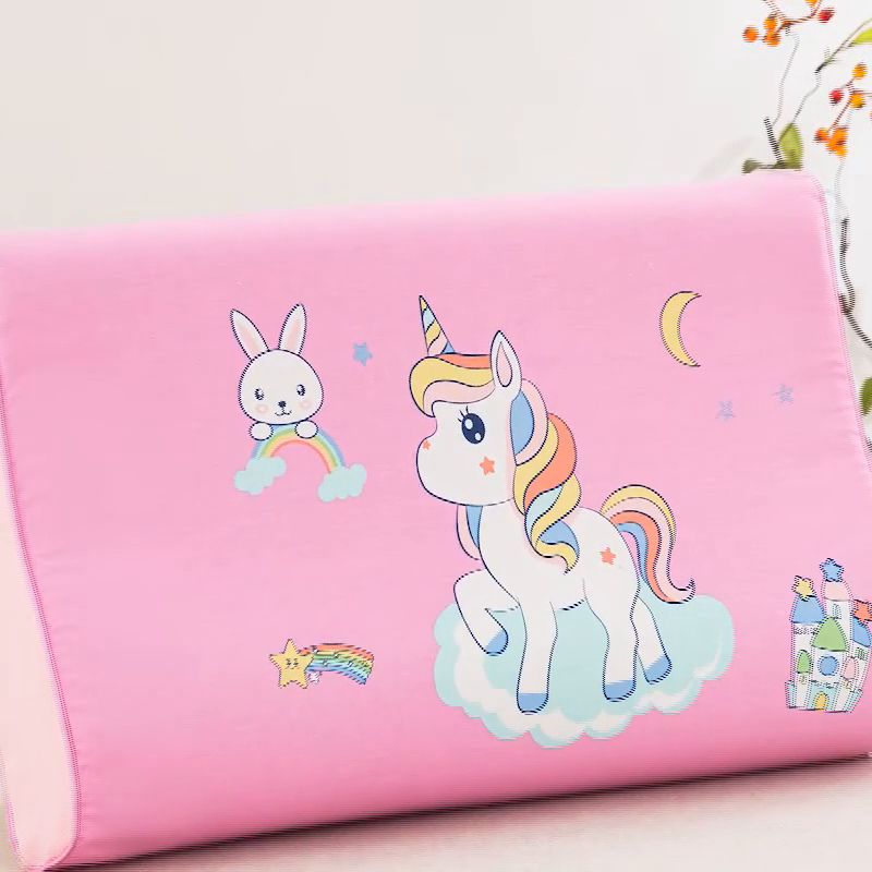 91家纺网 家纺一手货源 找家纺 大黄蜂家居家纺 2025新款全棉13372棉儿童卡通乳胶枕套 单车佩奇