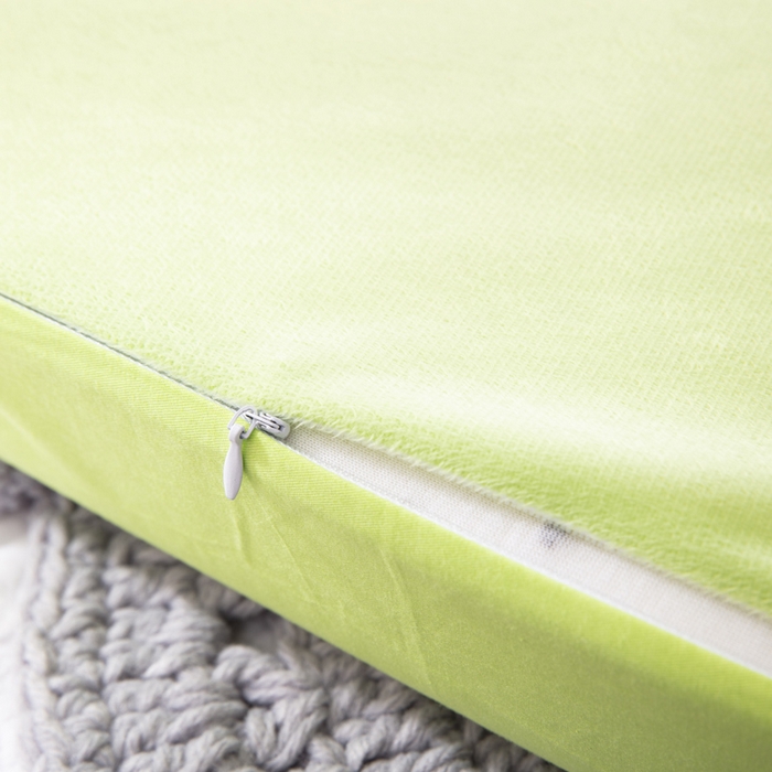 91家纺网 家纺一手货源 找家纺 大黄蜂家居家纺 2025新款全棉13372棉儿童卡通乳胶枕套 小猪绿