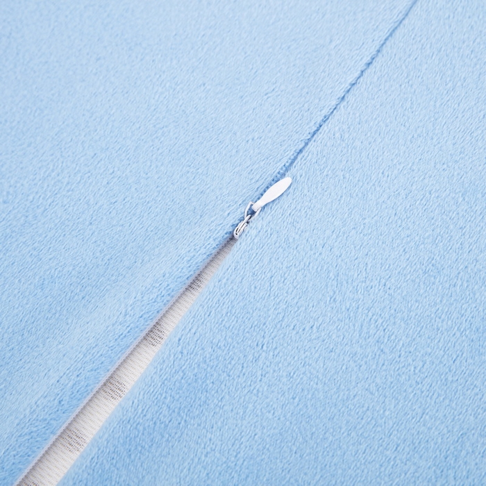 91家纺网 家纺一手货源 找家纺 大黄蜂家居家纺 2025新款全棉13372棉儿童卡通乳胶枕套 快乐牛牛蓝