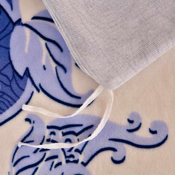 91家纺网 家纺一手货源 找家纺 芯诗曼家纺 2025新款金貂绒牛奶绒印花三件套 琉璃花开