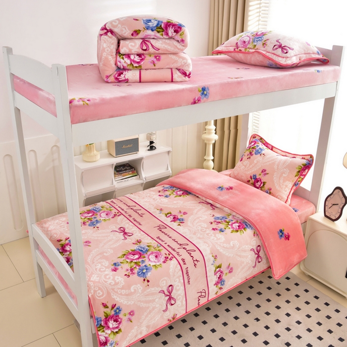 91家纺网 家纺一手货源 找家纺 芯诗曼家纺 2025新款金貂绒牛奶绒印花三件套 富贵牡丹