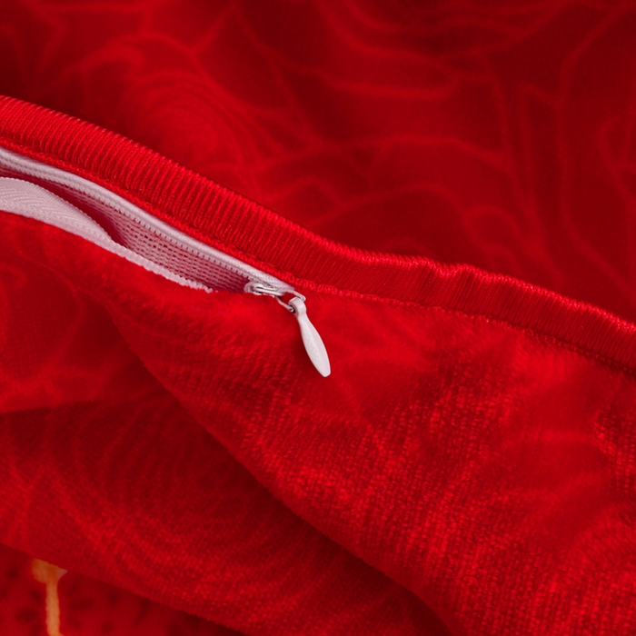 91家纺网 家纺一手货源 找家纺 芯诗曼家纺 2025新款金貂绒牛奶绒印花三件套 今生缘