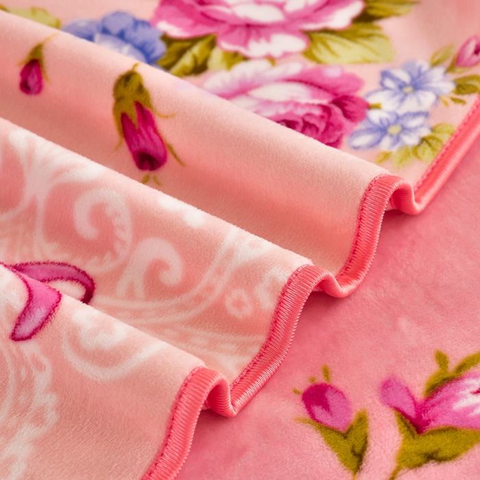 91家纺网 家纺一手货源 找家纺 芯诗曼家纺 2025新款金貂绒牛奶绒印花三件套 富贵牡丹