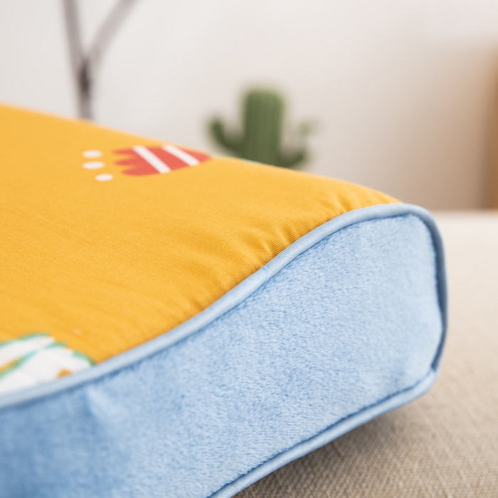 91家纺网 家纺一手货源 找家纺 大黄蜂家居家纺 2025新款全棉13372棉儿童卡通乳胶枕套 小狮子