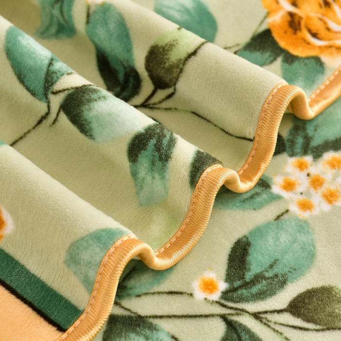 91家纺网 家纺一手货源 找家纺 芯诗曼家纺 2025新款金貂绒牛奶绒印花三件套 锦上添花