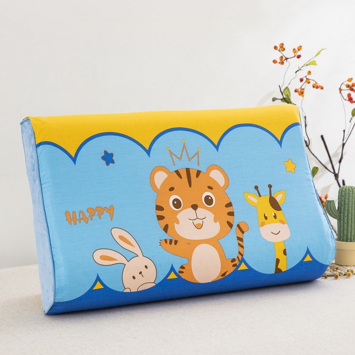 91家纺网 家纺一手货源 找家纺 大黄蜂家居家纺 2025新款全棉13372棉儿童卡通乳胶枕套 快乐星喵