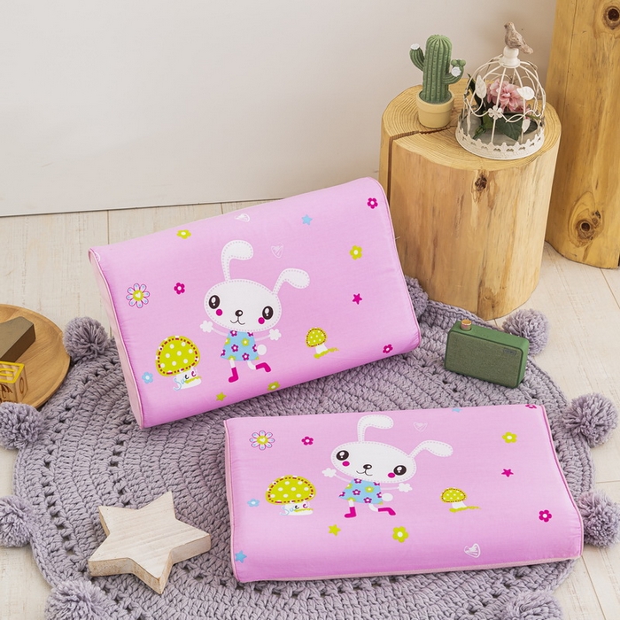 91家纺网 家纺一手货源 找家纺 大黄蜂家居家纺 2025新款全棉13372棉儿童卡通乳胶枕套 兔宝贝