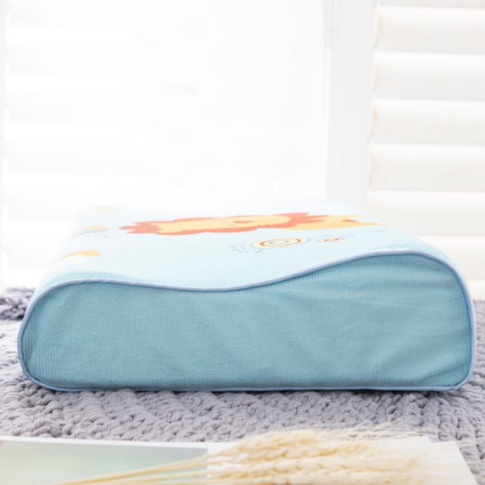 91家纺网 家纺一手货源 找家纺 大黄蜂家居家纺 2025新款全棉13372棉儿童卡通乳胶枕套 丛林狮子