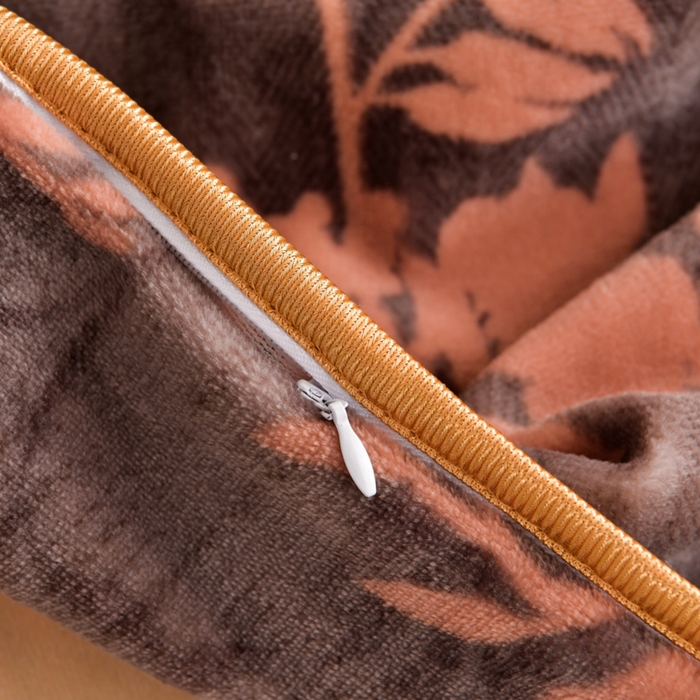 91家纺网 家纺一手货源 找家纺 芯诗曼家纺 2025新款金貂绒牛奶绒印花三件套 黄金叶