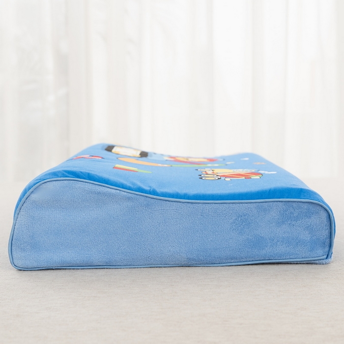 91家纺网 家纺一手货源 找家纺 大黄蜂家居家纺 2025新款全棉13372棉儿童卡通乳胶枕套 工程小狮子