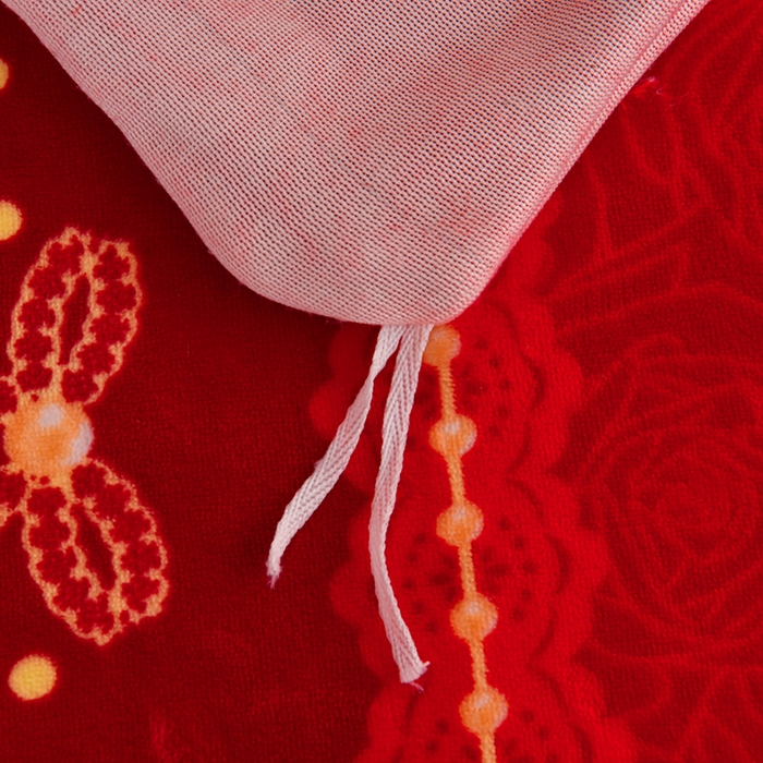 91家纺网 家纺一手货源 找家纺 芯诗曼家纺 2025新款金貂绒牛奶绒印花三件套 今生缘