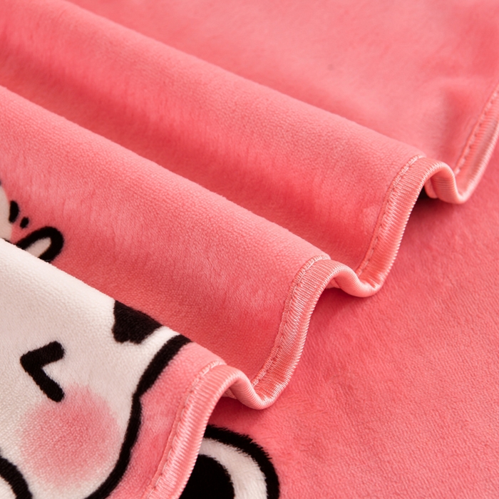 91家纺网 家纺一手货源 找家纺 芯诗曼家纺 2025新款金貂绒牛奶绒印花三件套 睡睡猪